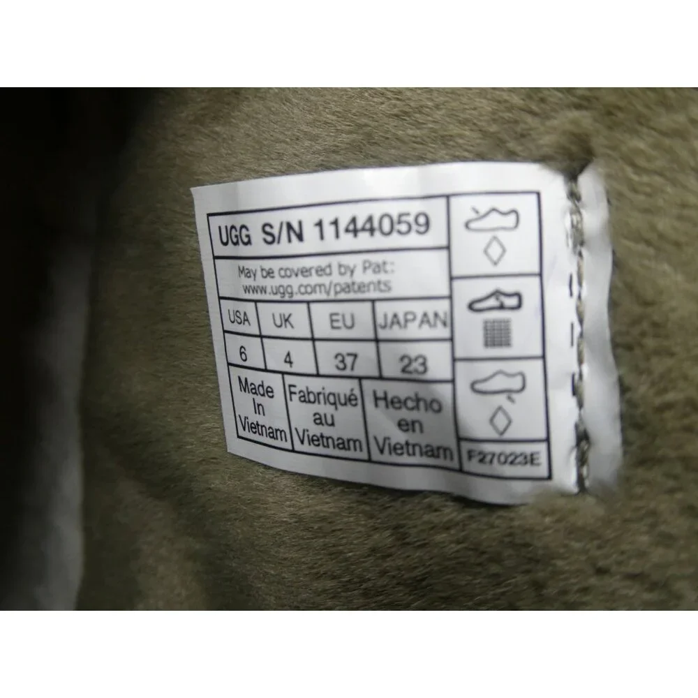 UGG Classic‎ Brella Mini Boot Olive Green Size 6 - Picture 8 of 8